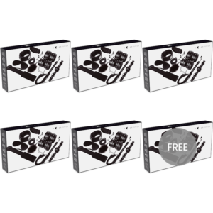 EXPERIENCE – KIT FETISH BDSM SÉRIE PRETA 5+1 GRTIS