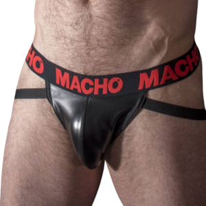 MACHO – MX25RC JOCK COURO VERMELHO L