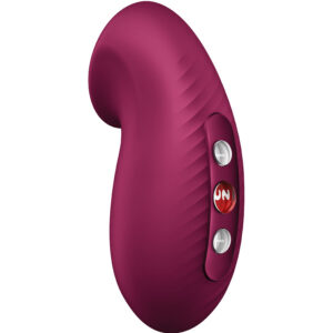 FUN FACTORY – VIBRADOR DESIRE AIR PULSE VERMELHO VINHO