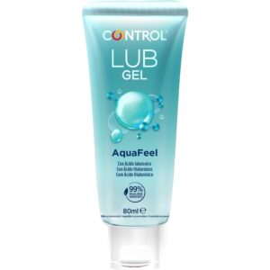 CONTROL – LUBRIFICANTE AQUAFEEL COM ÁCIDO HIALURÔNICO 80 ML