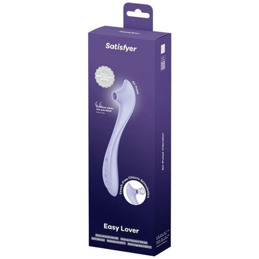SATISFYER - EASY LOVER VIBRADOR & ESTIMULADOR AIR PULSE - Image 5