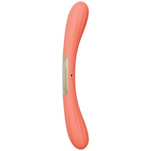 LELO – BOOMERANG VIBRADOR DE PONTA DUPLA VERMELHO CORAL