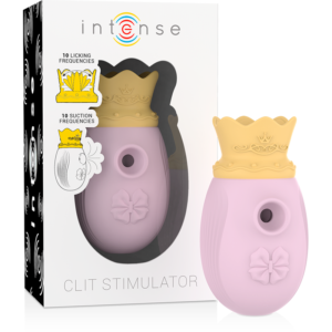 INTENSE – ESTIMULADOR DE CLITÓRIS 10 MODOS DE SUCÇÃO E LAMBER – ROSA