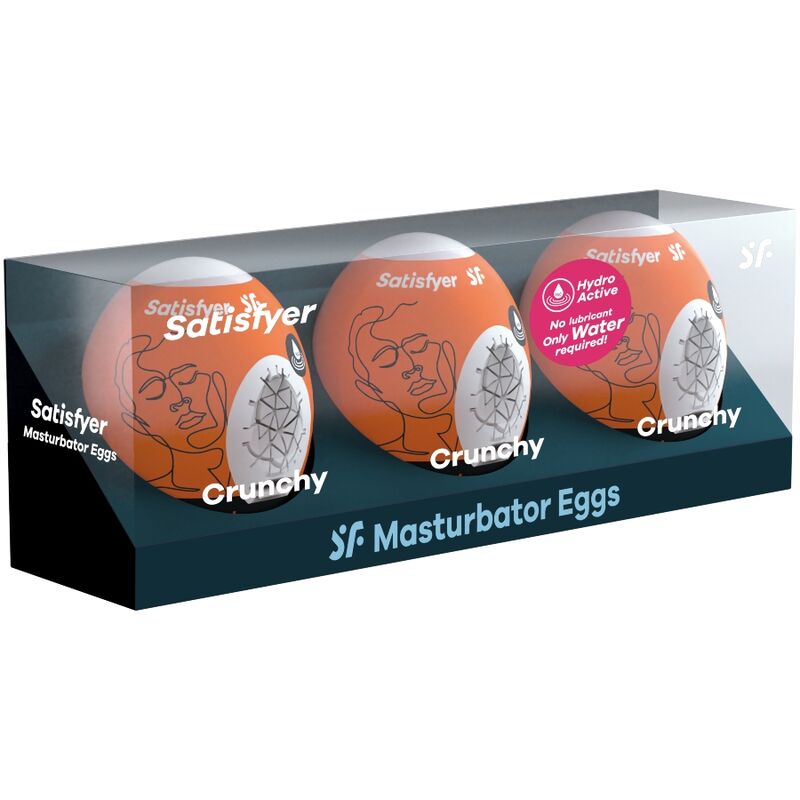 SATISFYER - 3 OVOS MASTURBADOR CRUNCHY - Image 2