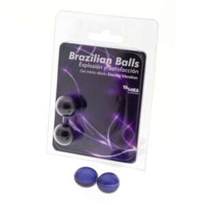 TALOKA – 2 BOLAS BRASILEIRAS GEL EMOCIONANTE EFEITO VIBRATÓRIO ELÉTRICO