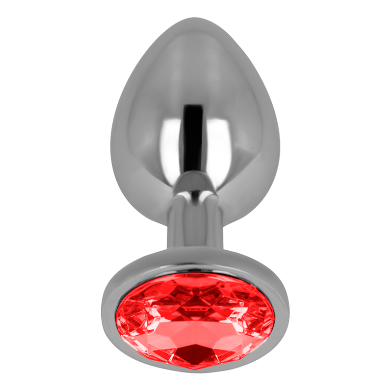 OHMAMA - PLUG ANAL COM CRISTAL VERMELHO 8 CM - Image 2