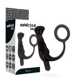 ADDICTED TOYS – VIBRADOR- PROST TICO PRETO 10 CM