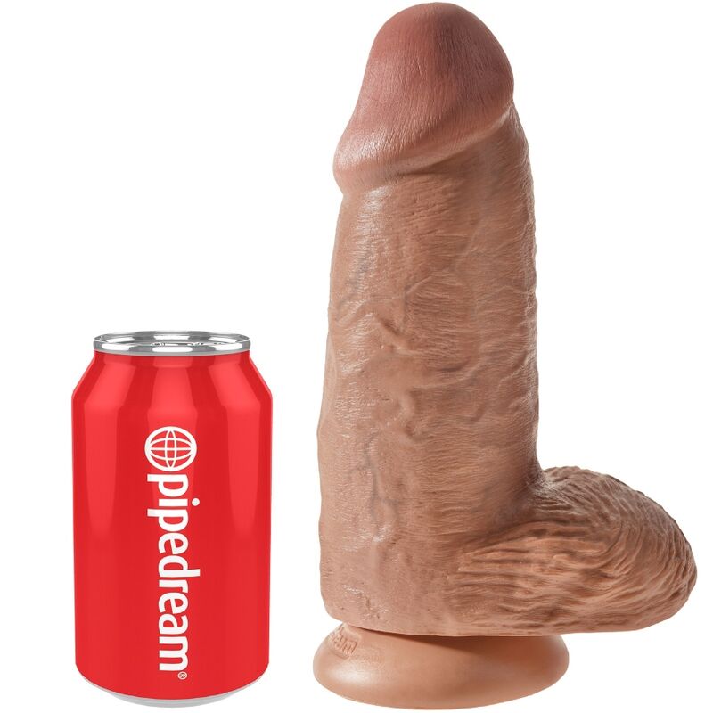 KING COCK - PÊNIS GORDINHO REALISTA 23 CM CARAMELO - Image 5