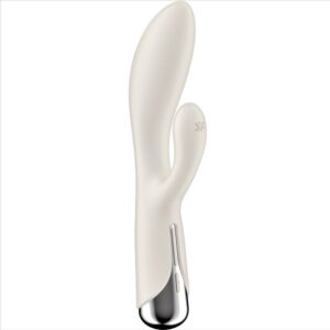 SATISFYER – SPINNING COELHO 1 CLITÓRIS E ESTIMULAO G-SPOT BEGE