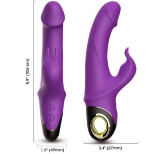 ARMONY – METEROR DILDO VIBRADOR COELHO ROXO
