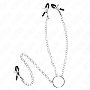 KINK – PINÇAS TRIPLAS PARA BICOS E CLITÓRIS COM CORRENTE MODELO 0