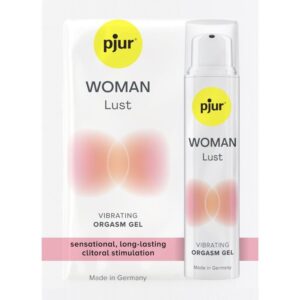 PJUR – GEL VIBRATÓRIO WOMAN LUST DOSE ÚNICA PARA ORGASMO 1,5 ML