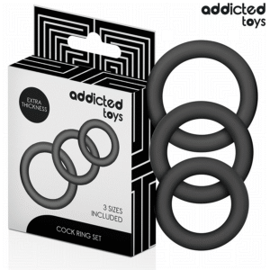 ADDICTED TOYS – CONJUNTO DE ANÉIS DE SILICONE MODELO 1