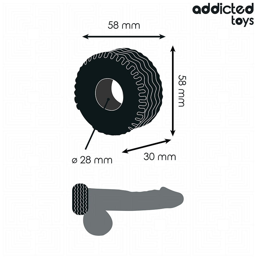 ADDICTED TOYS - ANEL DE PÉ EXTRA GROSSO - Image 4