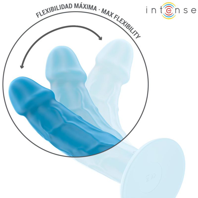 INTENSE - VIBRADOR REALÍSTICO PHOEBE 10 VIBRAÇÕES CONTROLE REMOTO AZUL - Image 5