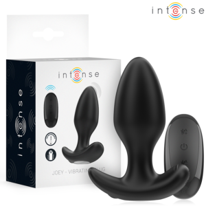 INTENSE – JOEY ANAL PLUG 10 VIBRAÇÕES PRETO CONTROLE REMOTO