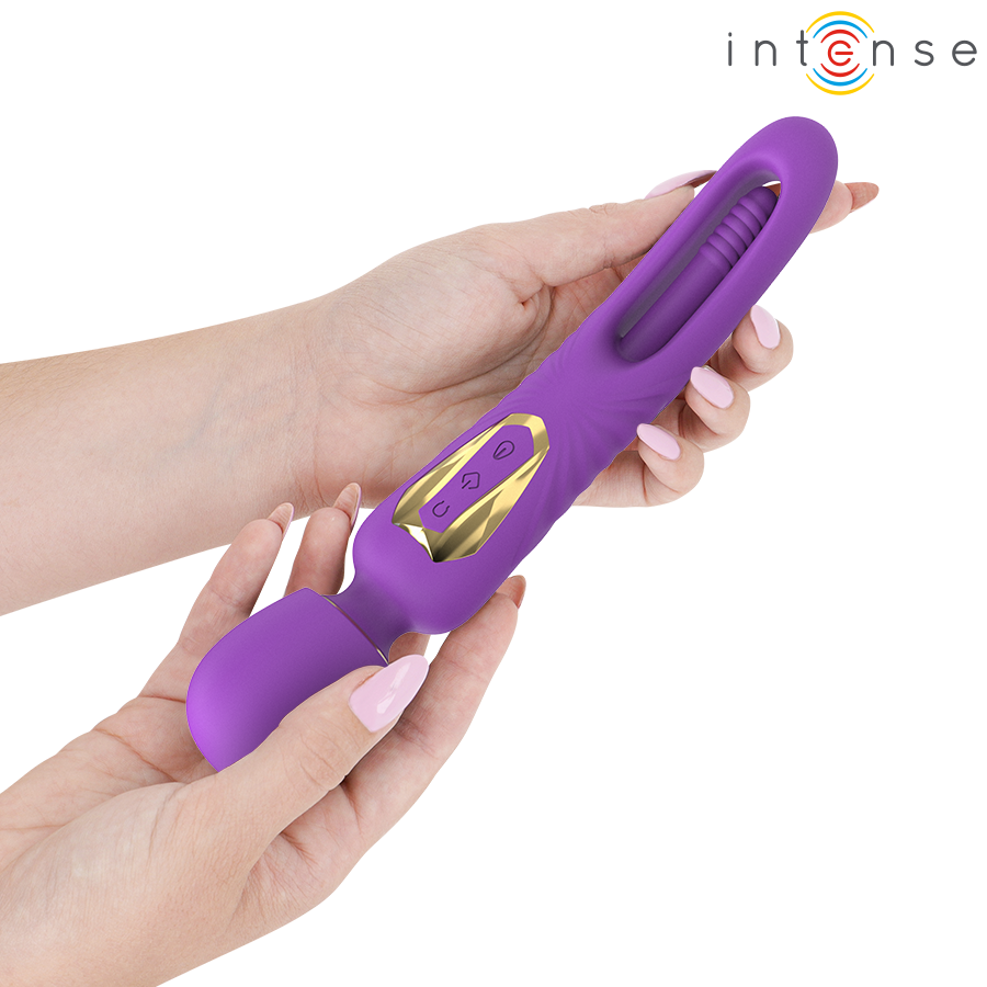INTENSE - VARINHA VIBRATÓRIA CHRISTY COM LÍNGUA QUE GIRA - Image 2