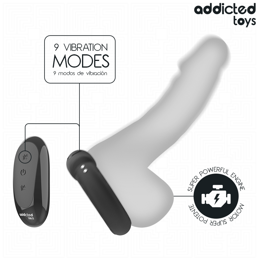 ADDICTED TOYS - ANEL PÊNICO VIBRANTE COM EFEITO DE AQUECIMENTO E CONTROLE REMOTO - Image 5