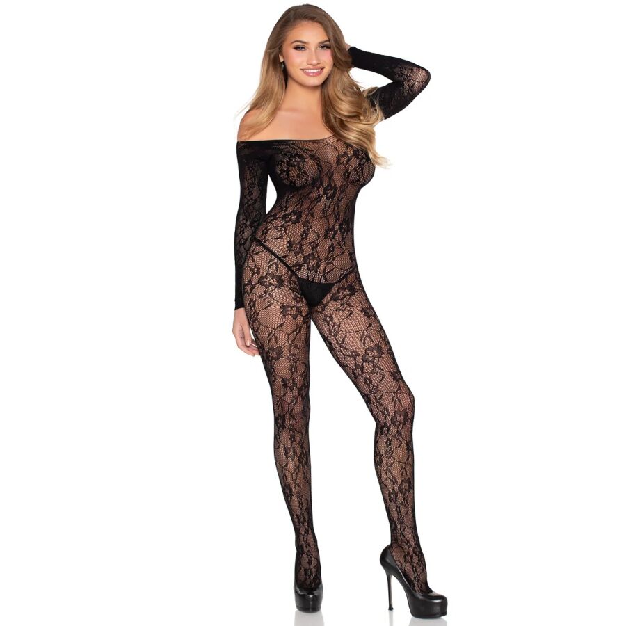LEG AVENUE - 89366 BODY DE RENDA PRETO - TAMANHO ÚNICO - Image 2