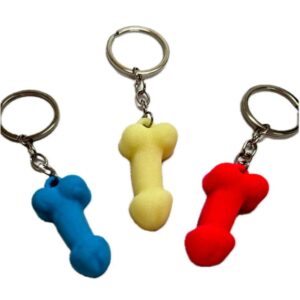 DIABLO PICANTE – CHAVEIRO DE PÊNIS DE SILICONE COM CORES FOSFORESCENTES VARIADAS