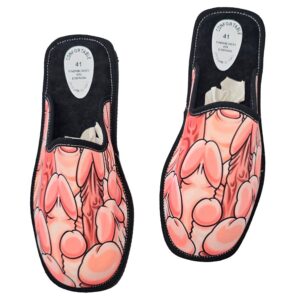 DIABLO PICANTE – SAPATOS EM FORMATO DE PÊNIS TAMANHO GRANDE 42-43-44