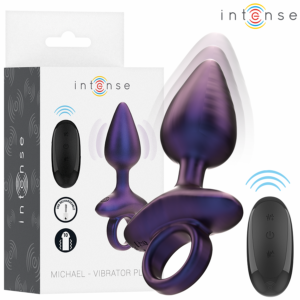 INTENSE – MICHAEL VIBRADOR ANAL PLUG MODELO 2 CONTROLE REMOTO