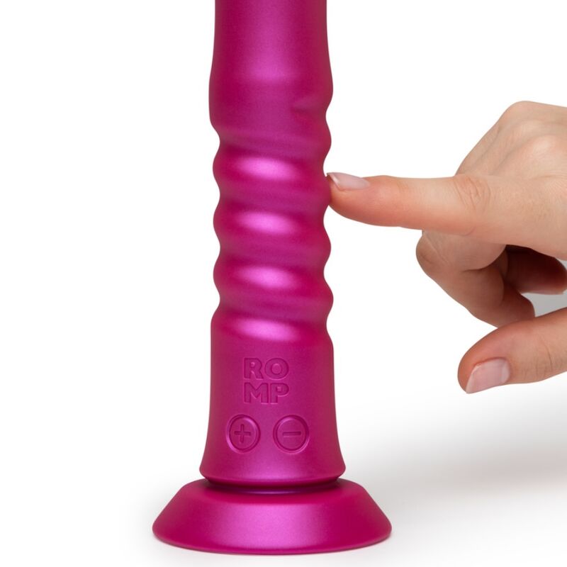ROMP - JIGGLE VIBRADOR COM MOVIMENTOS PARA CIMA E PARA BAIXO COM VENTOSA ROSA - Image 5