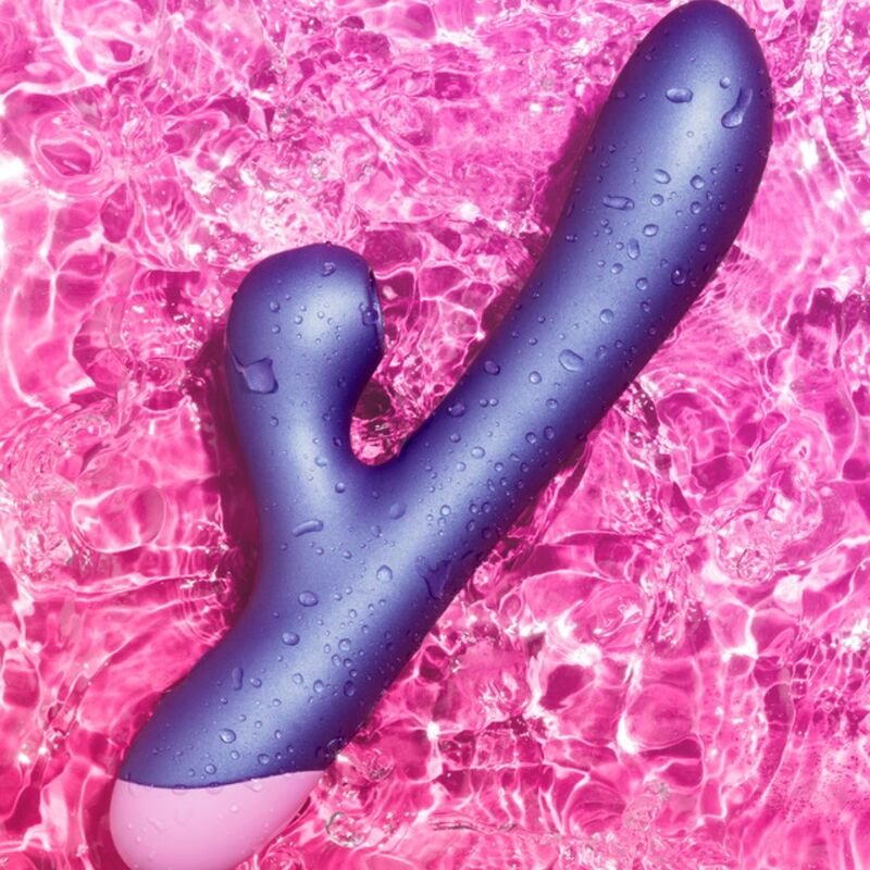 ROMP - PULSE RABBIT VIBRADOR DUPLO PARA PONTO G AZUL ELÉTRICO - Image 2