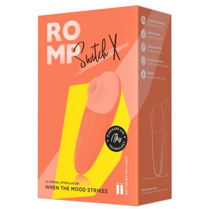 ROMP - SWITCH X ESTIMULADOR CLITORIAL 6 NÍVEIS LARANJA - Image 4