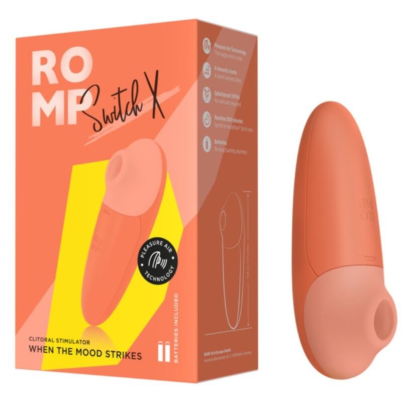 ROMP - SWITCH X ESTIMULADOR CLITORIAL 6 NÍVEIS LARANJA - Image 5
