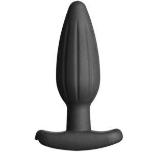 ELECTRASTIM – PLUG ANAL DE SILICONE PRETO ROCKER MÉDIO