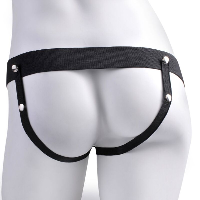 FETISH FANTASY SERIES - ARNÊS AJUSTVEL PÊNIS REALISTA COM BOLAS RECARREGVEIS E VIBRADOR 17,8 CM - Image 5