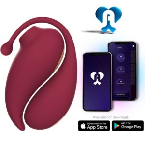 ADRIEN LASTIC – SUCKER DE CLITÓRIS DE INSPIRAÇÃO + OVO VIBRATÓRIO VERMELHO – APLICATIVO GRATUITO