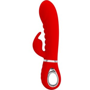PRETTY LOVE – VIBRADOR PRESCOTT MULTIFUNO G-SPOT VERMELHO