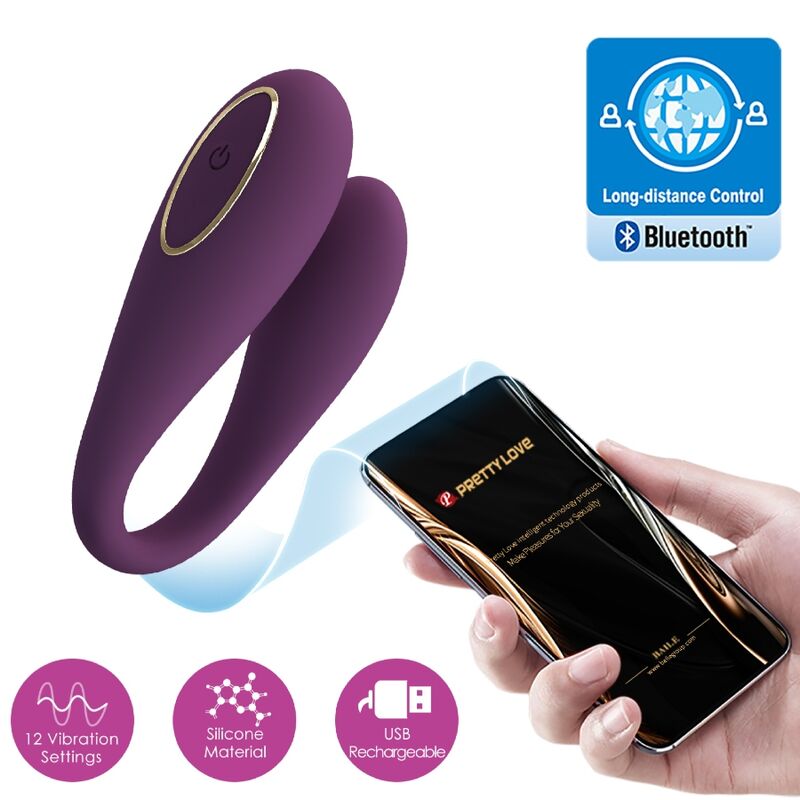 PRETTY LOVE - AUGUST VIBRADOR DE PRAZER DUPLO GLOBAL REMOTO - Image 4
