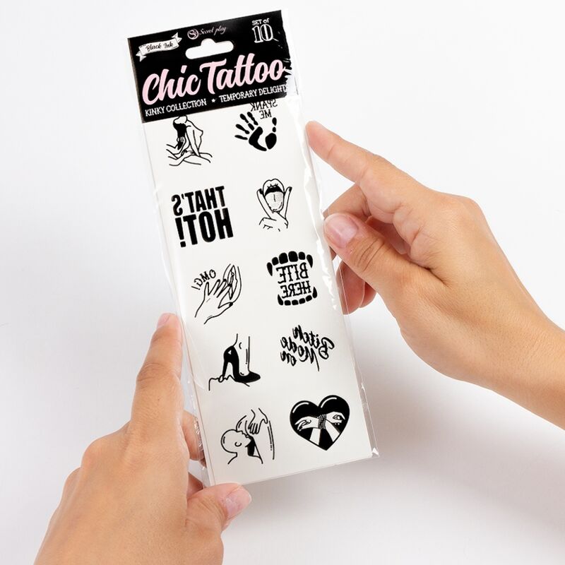 SECRET PLAY - CONJUNTO DE 10 TATUAGENS TEMPORRIAS COLEO KINKY - Image 4
