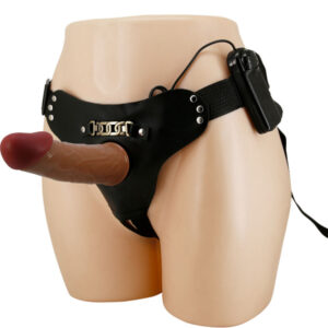 PRETTY LOVE – STARKS CUECAS DE ARNÊS DILDO VIBRAO MULTI-VELOCIDADE 17,5 CM CASTANHO CLARO