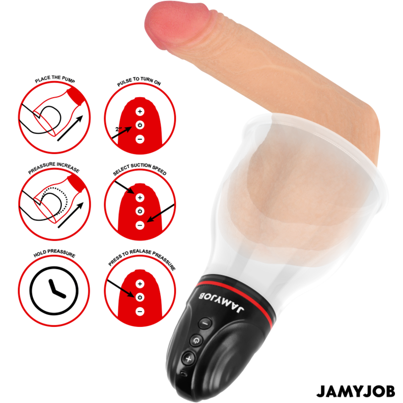 JAMYJOB - BOMBA DE TESTÍCULOS AUTOMÁTICA XPAND LITE 3 NÍVEIS DE SUCÇÃO CINZA - Image 3