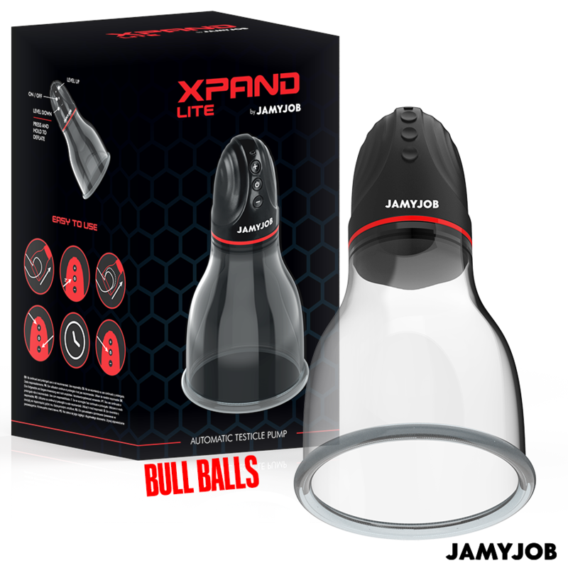 JAMYJOB - BOMBA DE TESTÍCULOS AUTOMÁTICA XPAND LITE 3 NÍVEIS DE SUCÇÃO CINZA - Image 2