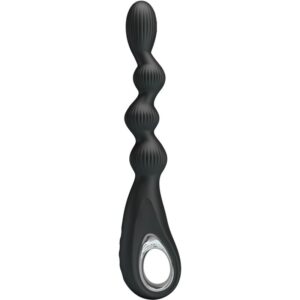 PRETTY LOVE – FEDERER VIBRADOR ANAL 12 VIBRAÇÕES PRETO