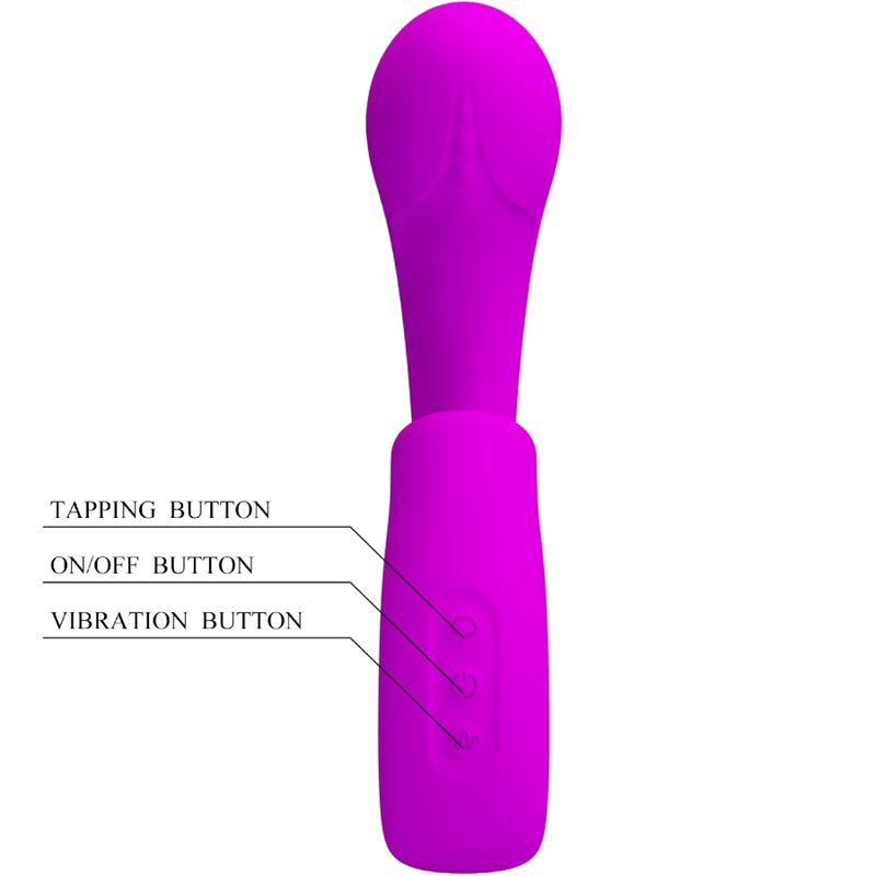 PRETTY LOVE - SIBEL SIBEL VIBRADOR PONTO G + ESTIMULADOR DE CLITÓRIS 10 VIBRAÇÕES ROXO - Image 4