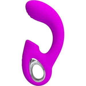 PRETTY LOVE – SIBEL SIBEL VIBRADOR PONTO G + ESTIMULADOR DE CLITÓRIS 10 VIBRAÇÕES ROXO