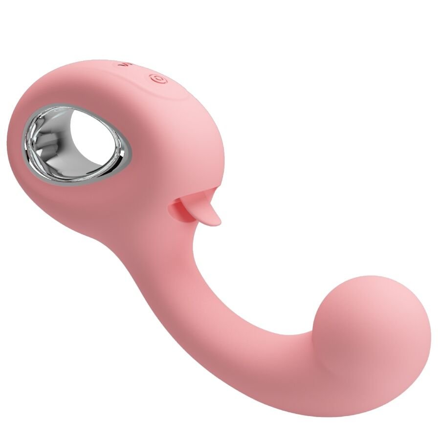 PRETTY LOVE - ERYNNYES VIBRADOR PONTO G + ESTIMULADOR DE CLITÓRIS 10 VIBRAÇÕES ROSA - Image 4