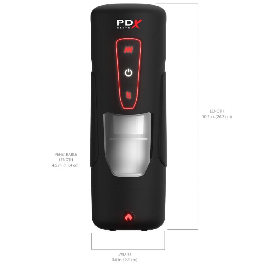 PDX ELITE - MASTURBADOR AUTOMÁTICO MILK ME HOTTER COM VIBRAÇÃO DE EFEITO DE CALOR E IMPULSÃO - Image 4