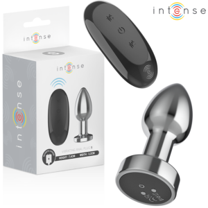 INTENSE – PLUG ANAL 10 VIBRAÇÕES METAL COM CONTROLE REMOTO S