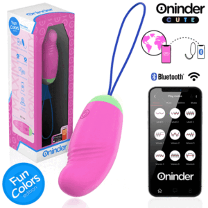 ONINDER CUTE – OVO DE SILICONE VIBRATÓRIO E GIRATÓRIO 360° PARA PRAZER E AMOR – APLICATIVO GRATUITO GLOBAL