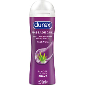 DUREX – GEL LUBRIFICANTE DE MASSAGEM SUAVE COM ALOE VERA 200 ML