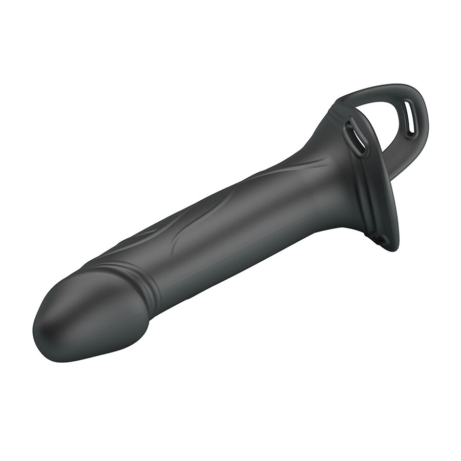 PRETTY LOVE - LANDON BLACK VIBRATING STRAP-ON - Image 4