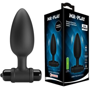 MR PLAY – PLUG ANAL SUPER POWER COM VIBRAÇÃO