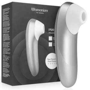 WOMANIZER – PRO VIBRANT CLITORIAL STIMULATOR CINZA PRATEADO